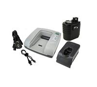 PowerSmart® Batterie de rechange NiMH 3000 mAh 24 V + chargeur rapide pour Spit 327 (gris)