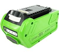 PowerSmart Batterie Li-ion 4000 mAh 36 V pour tondeuse à gazon Greenworks 45 cm, coupe-bordure, taille-haie télescopique, G-MAX 4 Ah Li-Ion, 20202, 24252, 29252, 29302, 29472, 29717, 2601102
