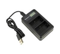 PowerSmart® Chargeur LCD Dual USB pour Canon EOS 5D Mark III, EOS 60D, EOS 6D, EOS 7D, LC-E6, LC-E6E, LP-E6