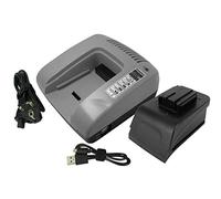 PowerSmart® Chargeur rapide pour AEG BEST 12X Super, BS 18 X, PN18X, SB2E 12 STX, SB2E 12 Super Torque, SB2E 18 T Super Torque, SE2E18T, WB2E 12 (gris)