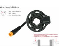 PowerSmart Left External Speed Sensor Electric Bicycle Pedal 12 Cycle E-bike System Assist, Thickness : 3.5 mm, Wire Length : 200 mm