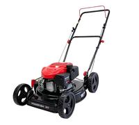 PowerSmart Tondeuse à gazon à gaz 18 pouces 144 cc Tondeuse poussée avec décharge latérale, 5 positions de réglage de la hauteur