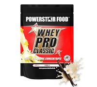 Powerstar WHEY PRO CLASSIC Poudre de protéines de lactosérum 1000 g | Poudre de protéines | Fabriqué en Allemagne | 100 % concentré de lactosérum CFM | Protéines en poudre avec seulement 2 % de