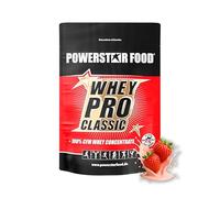 Powerstar WHEY PRO CLASSIC Poudre de protéines de lactosérum 4000 g | Poudre de protéines | Fabriqué en Allemagne | 100 % concentré de lactosérum CFM | Protéines en poudre avec seulement 2 % de