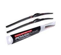 POWERSTOP PowerClear PCK-2424-1 Front 24" + 24" Windshield Wiper Blade Set J-Hook Type For Ram 1500, Honda Ridgeline, Mazda MPV, Kia Sedona, Honda Odyssey [Model Specific]
