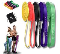 PowerStrides Ensemble de bandes de résistance pour homme et femme - Meilleur choix pour l'entraînement complet du corps, les exercices de traction et toutes sortes d'entraînement. Bande parfaite pour