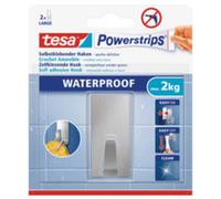 tesa Mini crochet 597800000000 Acier Powerstrips auto-adhésifs – Set de 2 crochets