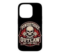 Powerstroke Outlaw Diesel Skull Graphic Fast Loud Dirty Coque pour iPhone 14 Pro