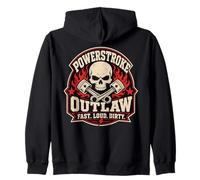 Powerstroke Outlaw Diesel Skull Graphic Fast Loud Dirty Sweat à Capuche