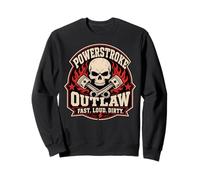 Powerstroke Outlaw Diesel Skull Graphic Fast Loud Dirty Sweatshirt