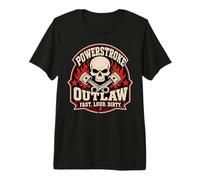 Powerstroke Outlaw Diesel Skull Graphic Fast Loud Dirty T-Shirt Haut de Gamme