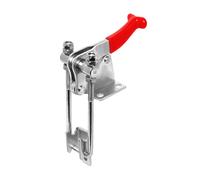 POWERTEC 1 pince à bascule, capacité de maintien de 898 kg, loquet à boulon en U vertical réglable à 90 degrés avec poignée antidérapante pour gabarits et fixations de travail du bois, fumoir,