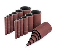 POWERTEC 11240 Lot de 18 manchons de ponçage de 11,4 cm pour ponceuse à broche en 6 tailles avec grains 80, 120 et 240, en oxyde d'aluminium, diamètres 1,27 cm, 1,9 cm, 2,5 cm, 3,8 cm, 5,1 cm et 7,6