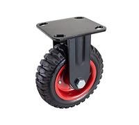 PowerTec 17052 Roulette industrielle fixe robuste 16,5 cm Noir