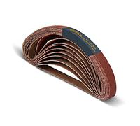 POWERTEC 401804 Lot de 20 bandes abrasives en oxyde d'aluminium grain 40 1/2" x 45,7 cm