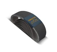 Powertec 457320 2,5 x 76,2 cm 320 Grain en carbure de silicium courroies abrasives (lot de 10), 456320 0W, 0V