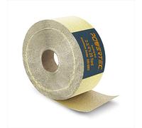 Powertec 4RA1132V Rouleau de papier abrasif pour longboard 6,5 cm par 22,9 m, grain d'aluminium 320 doré, papier abrasif abrasif pour le travail du bois