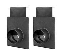 POWERTEC 70133-P2 Lot de 2 barrières de dépoussiérage/aspirateur 6,3 cm