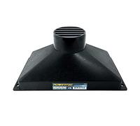 POWERTEC 70169 Mini collecteur de poussière avec port ID de 10,2 cm - Raccord en plastique ABS pour tuyau de collecte de poussière de travail du bois, 34,5 x 19,5 cm