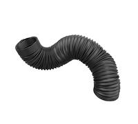POWERTEC 70198V Tuyau de collecte de poussière flexible de 6,3 cm x 91,4 cm de long, noir, 1 pièce