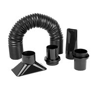 PowerTec 70208V Kit de tuyau flexible de collecte de poussière 2-1/4", noir, 5,7 cm