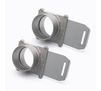 POWERTEC 70326-P2 Lot de 2 barrières en aluminium de 10,2 cm, avec joint anti-obstruction et fuite d'air pour la collecte de la poussière