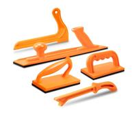 POWERTEC Lot de 5 planches à plumes tandem pour scie à table, toupie et scie à ruban, rails en T et fentes à onglet, pour réduire le rebond et augmenter la sécurité (71009)