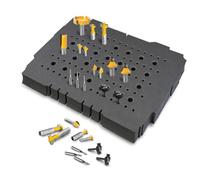 POWERTEC 71419 Plateau de rangement pour fraises Festool Systainer SYS 1 Noir