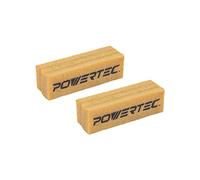 POWERTEC 71424V Lot de 2 bâtons de nettoyage abrasifs pour bandes et disques de ponçage | Gomme en caoutchouc naturel - Outils d'atelier pour le travail du bois pour un ponçage parfait