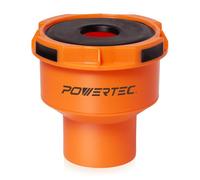 POWERTEC Adaptateur 70420 de 10,2 cm pour collecte de poussière à port de 4,4 cm ~ 6,3 cm, raccords réducteurs de tuyau à connexion rapide pour scie à table, raboteuse, jointer et divers outils