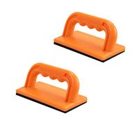 POWERTEC Lot de 2 blocs poussoirs pour scie de table - Bloc poussoir à poignée ergonomique avec coussinet antidérapant pour scie à table, table de toupie, scie à ruban et menuiseuse - Outils de