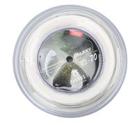 POWERTI BX70 Corde en nylon élastique pour raquettes de badminton 0,7 mm Bobine de 200 m Blanc