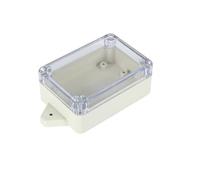 POWERTOOL Boîte de jonction IP65 - Boîtier étanche pour instruments électriques en ABS - Boîte à projets électriques pour projets électroniques, unités d'alimentation (1 pièce, transparent)