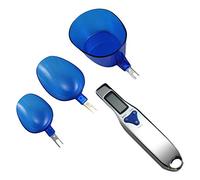 Powertool Échelle de cuillère numérique Cuillère de pesée 3Pcs Cuillère de mesure de cuisine numérique électronique détachable avec écran LCD pour Kitchen Lab Portionnement Thé Farine (300g/0,1g）