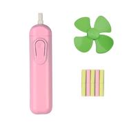 POWERTOOL Gomme électrique automatique portable en caoutchouc avec 20 recharges de gommes, gomme à piles pour dessin, peinture, croquis, rédaction (1 pièce, rose)
