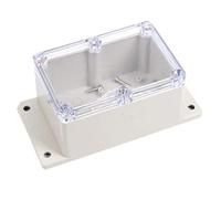 Powertool IP65 Boîte de jonction - Boîtier étanche pour instruments - Boîte de projet électrique ABS pour projets électroniques, unités d'alimentation (1 pièce, transparent)