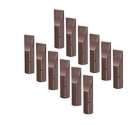 Powertool Lot de 12 Embouts pour Visseuse à Fente Magnétiques 1/4'' avec Tige Hexagonale et Tête Plate de Sécurité (4 mm), Cuivre