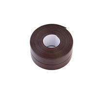 Powertool Lot de 2 bandes de calfeutrage auto-adhésives imperméables pour salle de bain/cuisine/toilettes/coin mural Marron 3,2 m x 2,2 cm