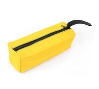 POWERTOOL Pochette à outils zippée multifonction en toile Oxford avec fermeture éclair pour tournevis, clé, pince et autres outils (L, jaune)