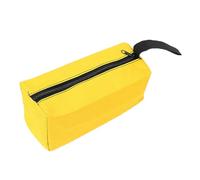 PowerTool Pochette à outils zippée multifonction en toile Oxford pour tournevis, clé, pince et autres outils (S, jaune)