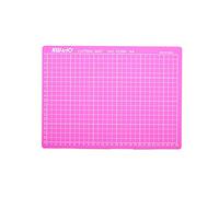 Powertool Tapis de découpe A3/A4 avec grille et surface antidérapante pour tissu, papier, vinyle, plastique, écologique, durable et flexible, rose, A4