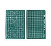 Powertool Tapis de découpe A3/A4 avec grille et surface antidérapante pour tissu, papier, vinyle, plastique, écologique, durable et flexible,Noir , A3