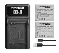 PowerTrust 2x NB-4L NB 4L Batterie + Chargeur pour Canon IXUS 255 HS, IXUS 230 HS, IXUS 220 HS, ELPH 300 HS, IXUS 130, IXUS 115 HS, IXUS 117 HS, IXUS 100 IS, TX1, IXUS 120 IS,SD960 IS SD750