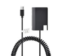 PowerTrust Batterie factice USB Type-C DMW-BLK22 compatible avec Panasonic Lumix DC-S9 DC-G9II DC-S5 DC-S5II DC-S5IIX GH5II GH6 S5M2 S5M2X GH5M2