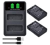 PowerTrust Batterie Rechargeable EN-EL14A EN-EL14 1500 mAh + double chargeur avec port USB et type C pour appareil photo Nikon D5600 D5300 D3300 D5200 D3200 D5100 D3500 D5500 P7800 P8000
