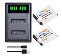 PowerTrust Lot de 2 Batteries EN-EL12 et Chargeur pour Nikon Coolpix A1000 S9900s A900 S9700 W300 B600 S9600 S32 S31 P310 AW110s AW120 S9400 S800c S9050 1200 px. J S1200pj
