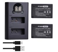 PowerTrust Lot de 2 batteries LP-E17 et chargeur pour Canon EOS 250D, 750D, 850D, RP, R10, R50, R8, 77D, 760D, 800D, M3, M5, M6