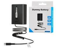PowerTrust NP-FZ100 Batterie factice avec charge USB-C pour Sony FX3 FX30 ZV-E1 A1 A7III A7IV A7C A7CII A7CR A7RIII A7RIV A7RV A7SIII A9 A9II A6600 A6700