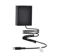 PowerTrust NP-W126 Batterie factice avec charge USB-C pour Fujifilm X-T10, XT-20, XT-30, X-T30 II, X-T50, X100V, X100VI,X100F, X-S10, X-E3, X-E4, X-T3, X-T2, X-T1, X-T100, X-Pro3, X-A5, Format A3