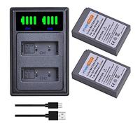 PowerTrust PS-BLS5 BLS-5 Chargeur de batterie pour Olympus E-M10 II et IV, E-M10 III, E-M5 III, E-P7, E-PL2, E-PL3, E-PM1, E-PM2